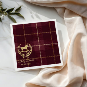 Classic Vintage Polo Horse Party Baby Shower Napkins