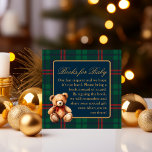 Classic Vintage Preppy Teddy Bear Books for Baby Enclosure Card