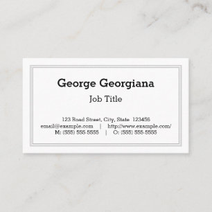 Classic & Vintage Professional Business Card