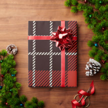 Classic Vintage Red Buffalo Plaid Christmas