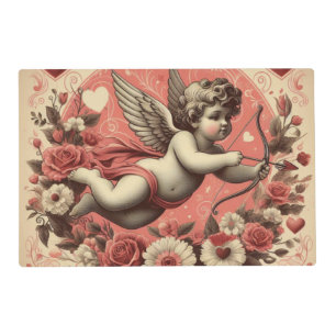 Classic/Vintage/Retro Cupid Valentine's day Placemat