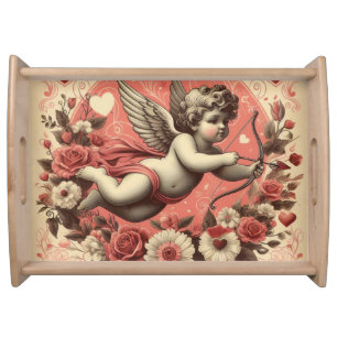 Classic/Vintage/Retro Cupid Valentine's day Serving Tray