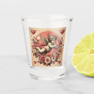 Classic/Vintage/Retro Cupid Valentine's day Shot Glass