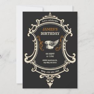 Classic Vintage Retro Motorcycle  Invitation