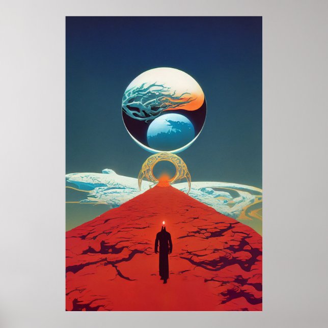 Classic Vintage Science Fiction Fantasy Portal Poster (Front)