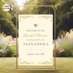 Classic Vintage She Found Her Honey Bridal Shower Foam Board