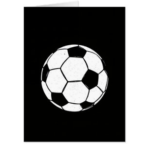 Classic Vintage Soccer Ball Distressed Sports Illu Card