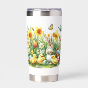 Classic/Vintage spring rabbit/chicken Insulated Tumbler