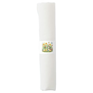 Classic/Vintage spring rabbit/chicken Napkin Bands