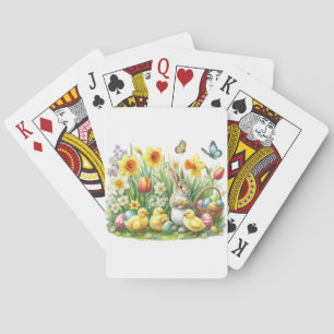 Classic/Vintage spring rabbit/chicken Poker Cards
