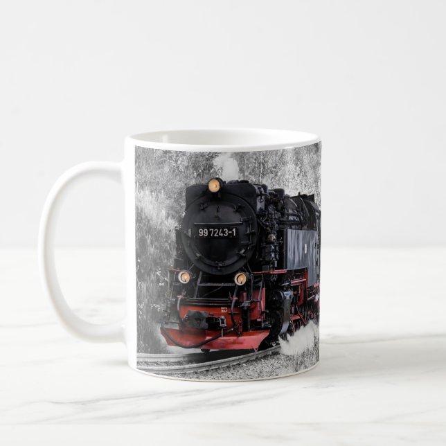 Classic Vintage Steam Engine Train 997243-1 Coffee Mug (Left)
