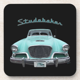 Classic Vintage Studebaker Silver Hawk 1959 Car Beverage Coaster