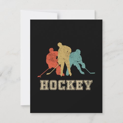 Classic Vintage Style Ice Hockey