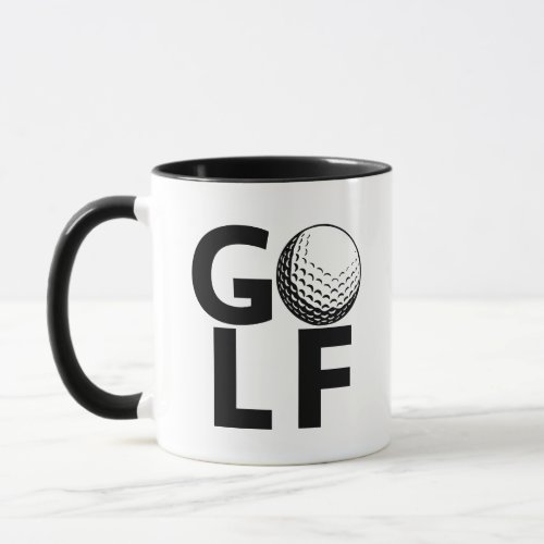 Classic Vintage Teeing It Up Golf Mug