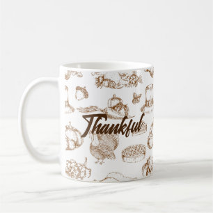 Classic Vintage Thanksgiving Minimalist Rustic Coffee Mug