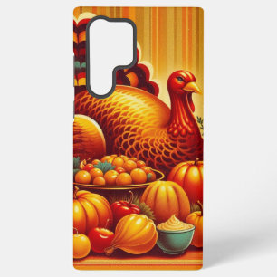 classic/vintage Thanksgiving Turkey Samsung Galaxy S22 Ultra Case