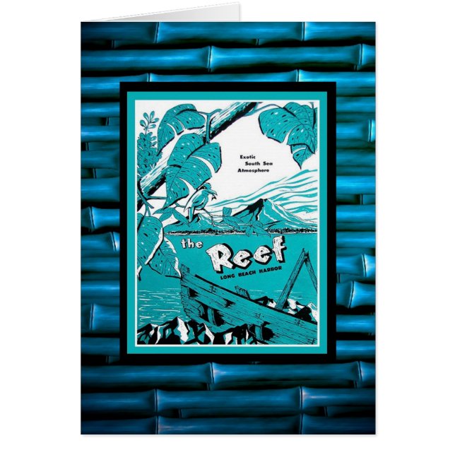 Classic vintage Tiki menu! Cards (Front)