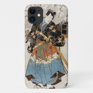 Classic vintage ukiyo-e samurai tattoo paint Case-Mate iPhone case
