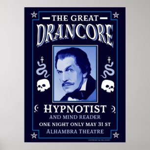 Classic vintage victorian Hypnotist Poster