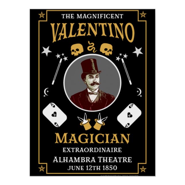 Classic vintage victorian magic posters (Front)