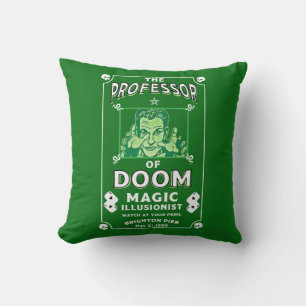 Classic vintage victorian Magic Show Throw Pillow