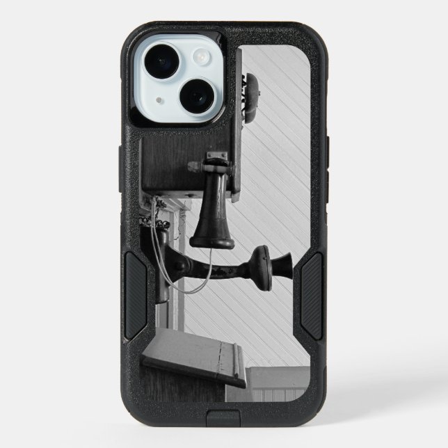 Classic Vintage Wall Phone- iPhone Case (Back)