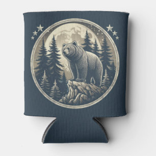 Classic/vintage wilderness bear can cooler