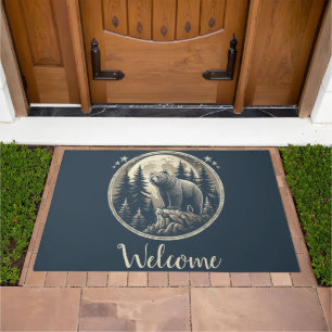 Classic/vintage wilderness bear doormat