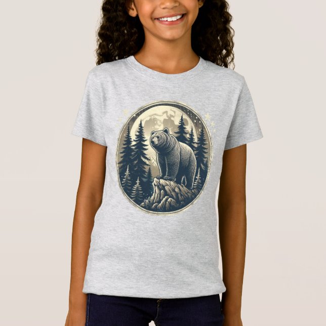 Classic/vintage wilderness bear T-Shirt (Front)