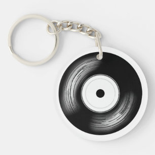Classic Vinyl Disc Keychain
