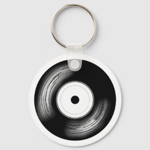Classic Vinyl Disc Keychain