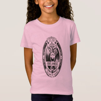 Classic Vinyl & Music Vintage Retro Girls T-Shirt