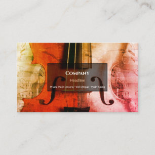 Classic Violin Business Card