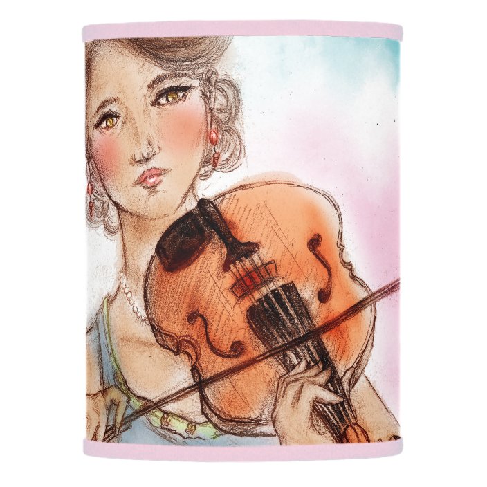 Classic Violin Lady Table Lamp Vintage Art Shade Zazzle Com - Violin Table Lamp Classic Violin Lady Table Lamp Vintage Art Shade Zazzle Com - Violin Table Lamp