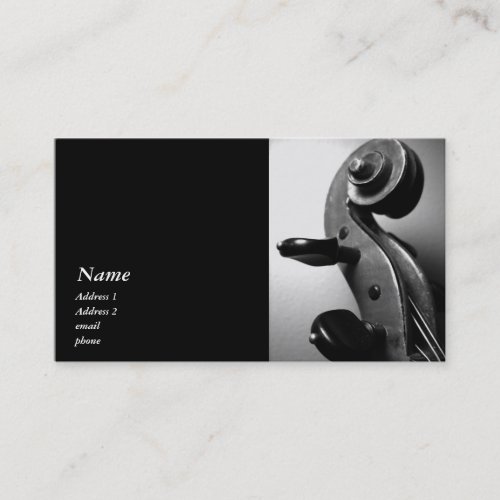Classic Violin / Viola Scroll Business Card