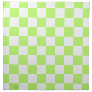 Classic visual lime checkerboard  cloth napkin