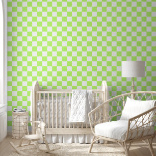 Classic visual lime checkerboard  wallpaper 