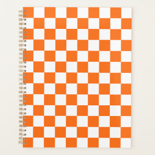 Classic visual salmon checkerboard planner