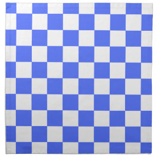 Classic visual sapphire checkerboard cloth napkin