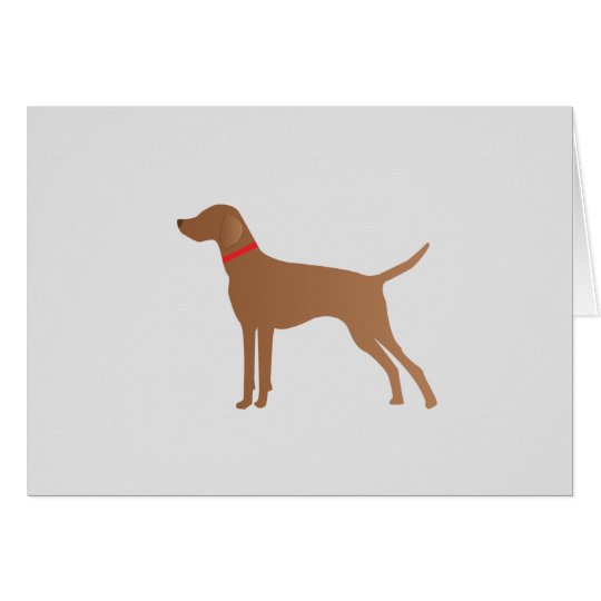 Classic vizsla card