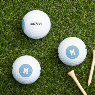 Classic Vodka Blue Personalized Monogram Golf Balls