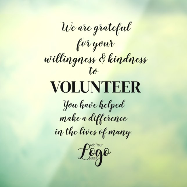 classic volunteer appreciation week sign thanks (Sheet 3)