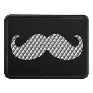 Classic Waffle Mustache on Hitch Print Tow Hitch Cover