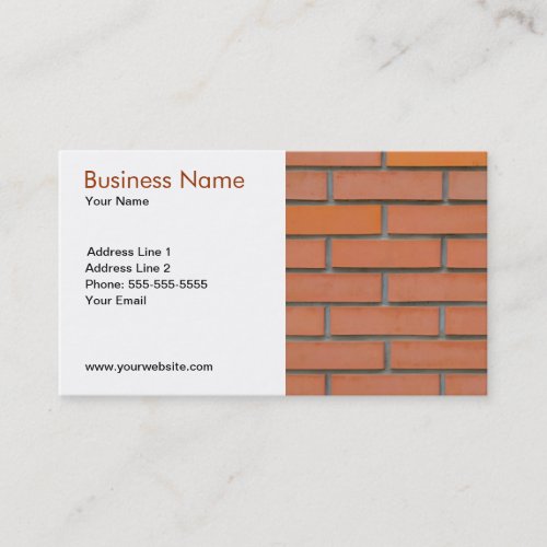 Classic Wall Building Industry Business Card