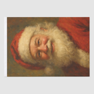 Classic Warm Santa Portrait Tissue Paper