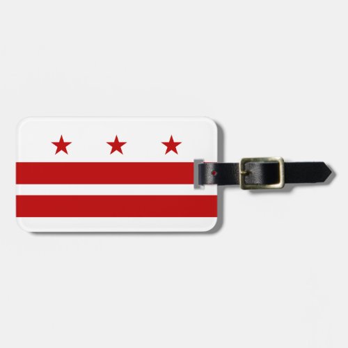 Classic Washington DC Flag Luggage Tag