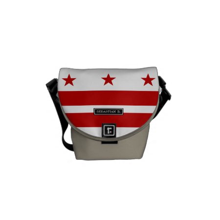 Classic Washington D.c. Flag Messenger Bag