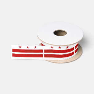 Classic Washington D.C. Flag Satin Ribbon