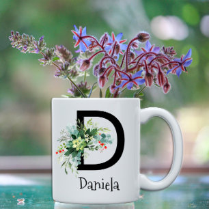 Classic watercolor flower retirement coffee mug