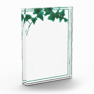 Classic watercolor Green English Ivy Acrylic Award